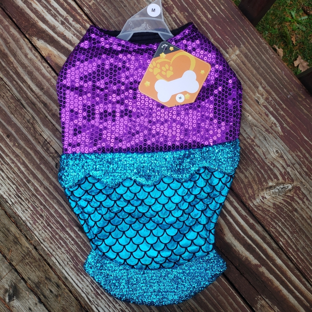 NEW Mermaid Dog Costume or Halloween Costume- Size M